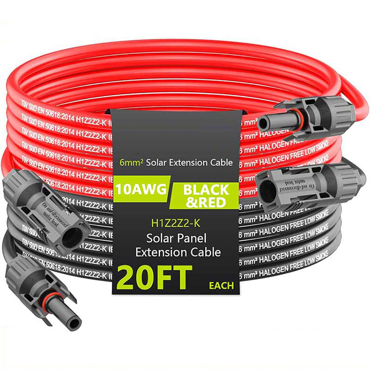 Suna Etendo Kablo 20FT 10AWG (6mm2) Suna Panela Etendo-Drato